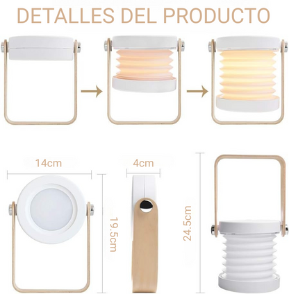 Lampara LED moderna replegable