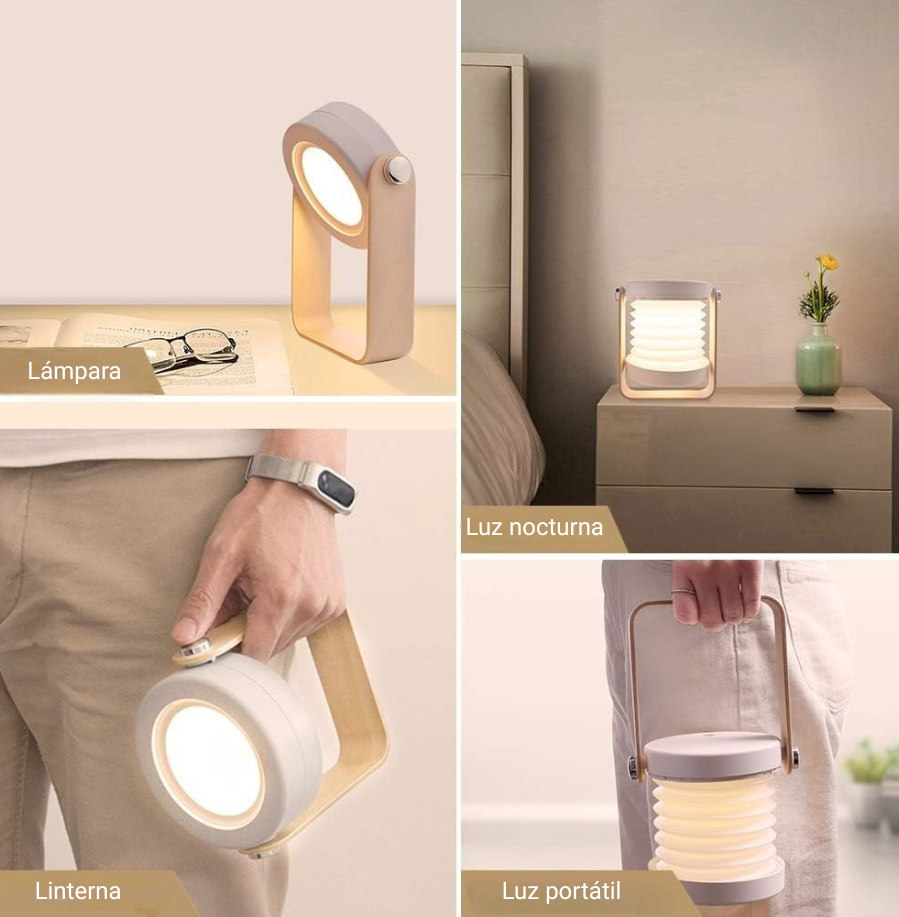 Lampara LED moderna replegable